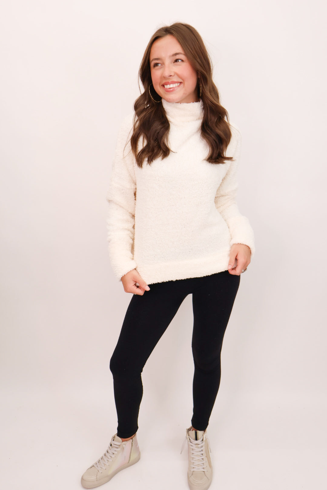 Sherpa Pullover - Cream