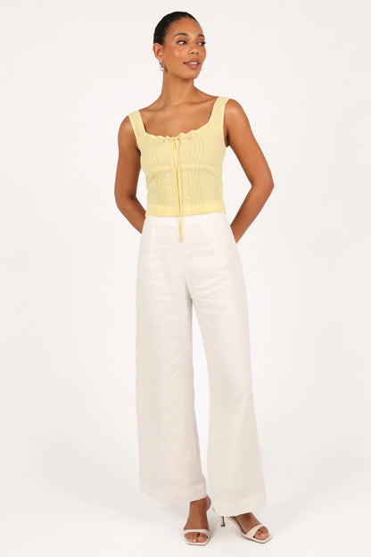 Alice Corset Top - Honeysuckle Yellow
