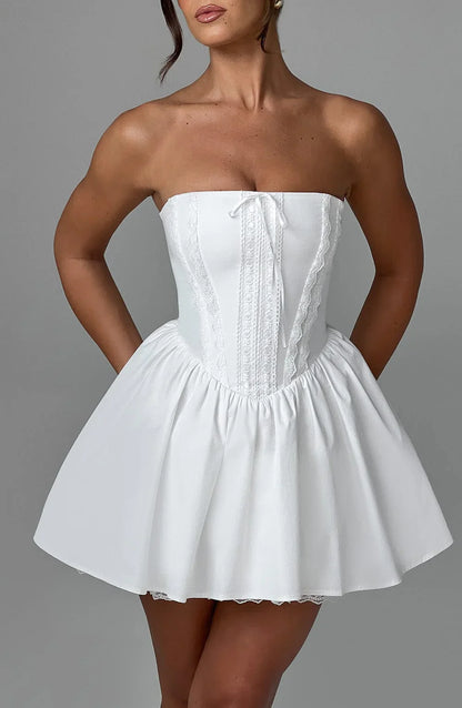 Evie Mini Dress - Ivory