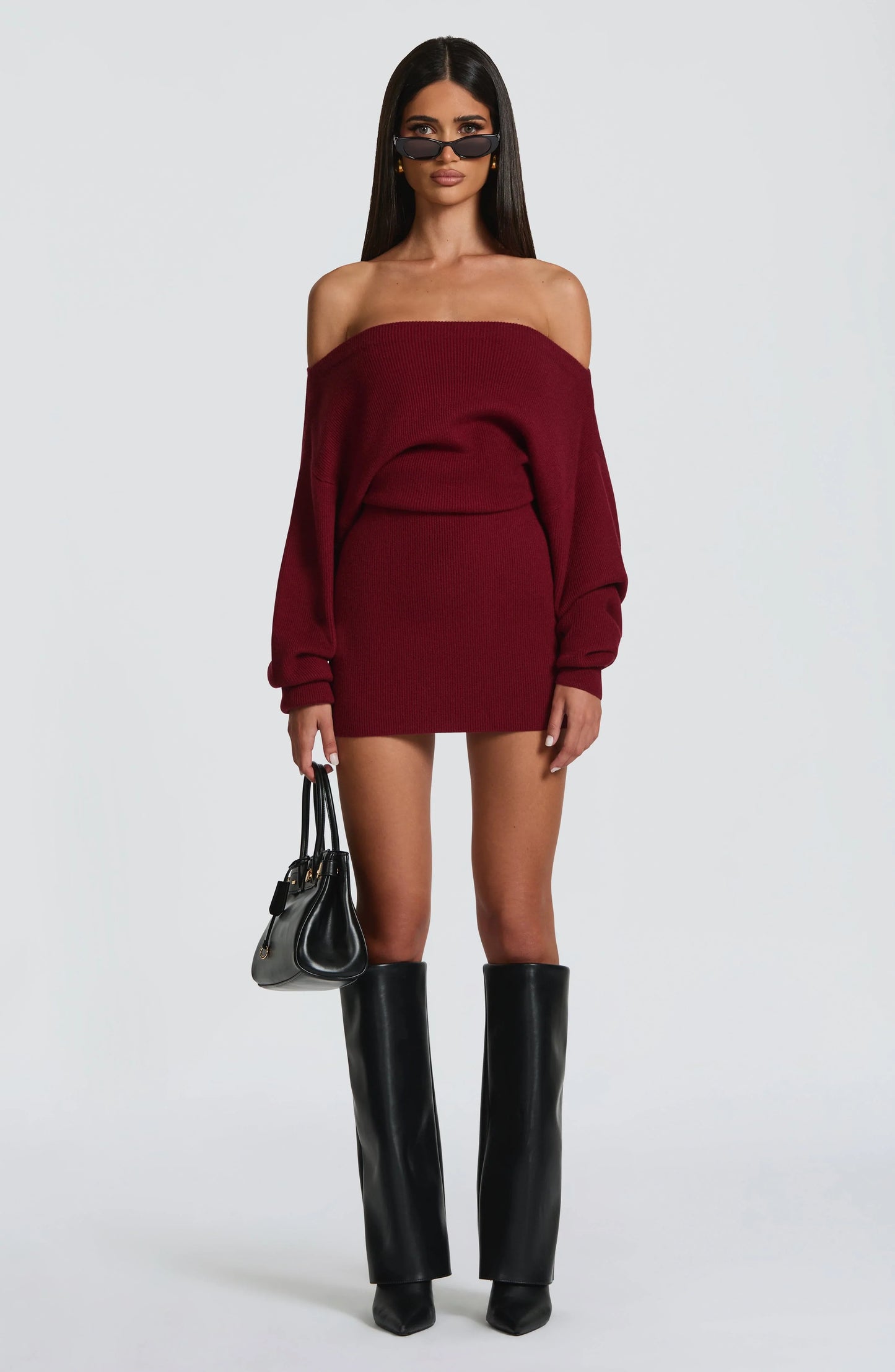 Sawyer Mini Dress - Burgundy
