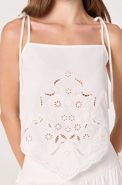 Stevie Embroidered Tank Top