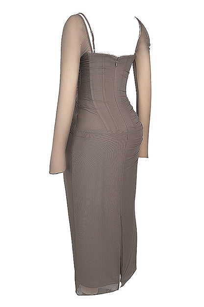 smoke maxi dress