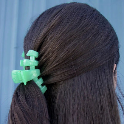 TELETIES Small Classic Claw Hair Clip - Spring Splash