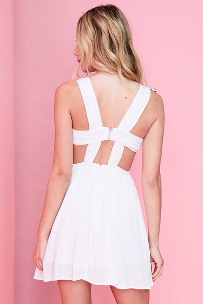 Amandine Flowing Day Dress White