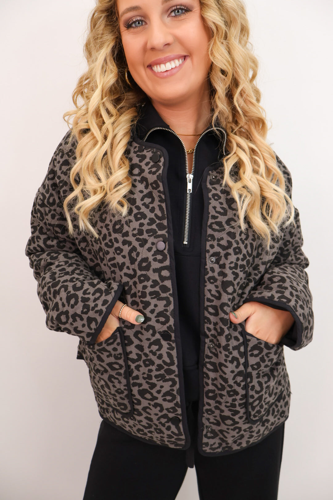 Leopard Luxe Quilted Jacket