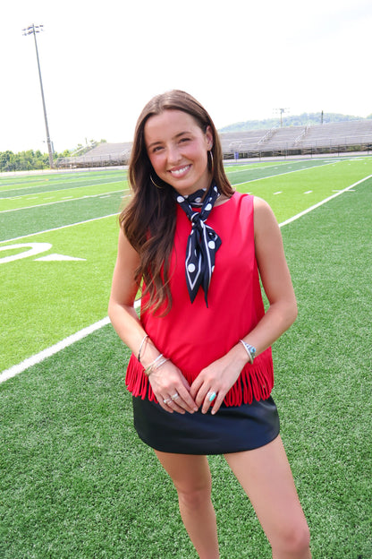 Black Polka Dot Scarf