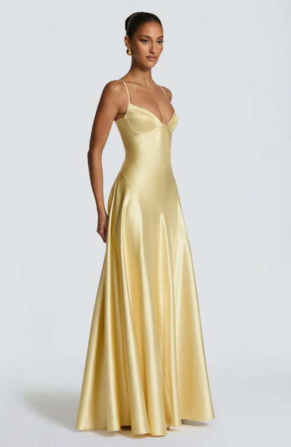 Asterin Maxi Dress - Lemon