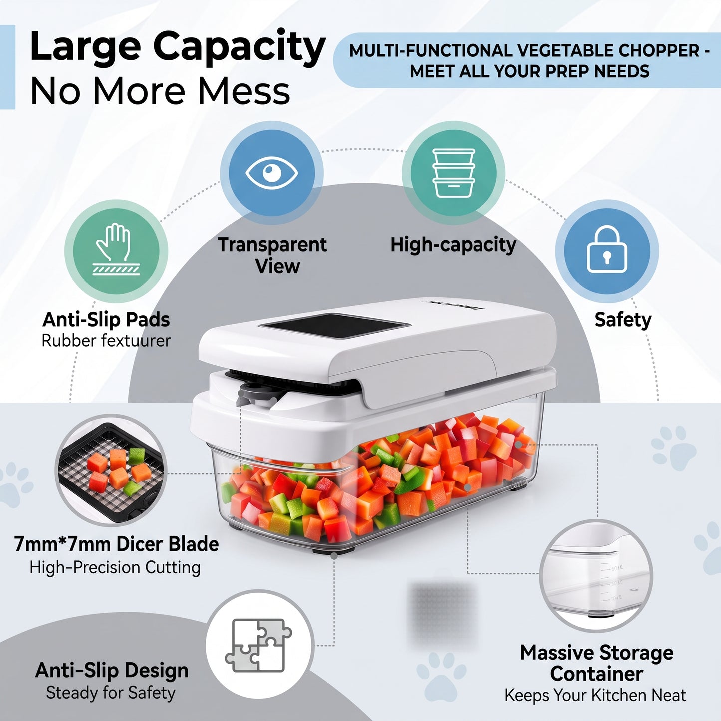 All In One Vegetable Chopper & Slicer Set for Fast Kitchen Prep