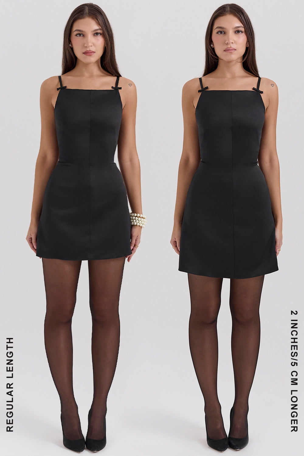 black square neck a-line mini dress - sale