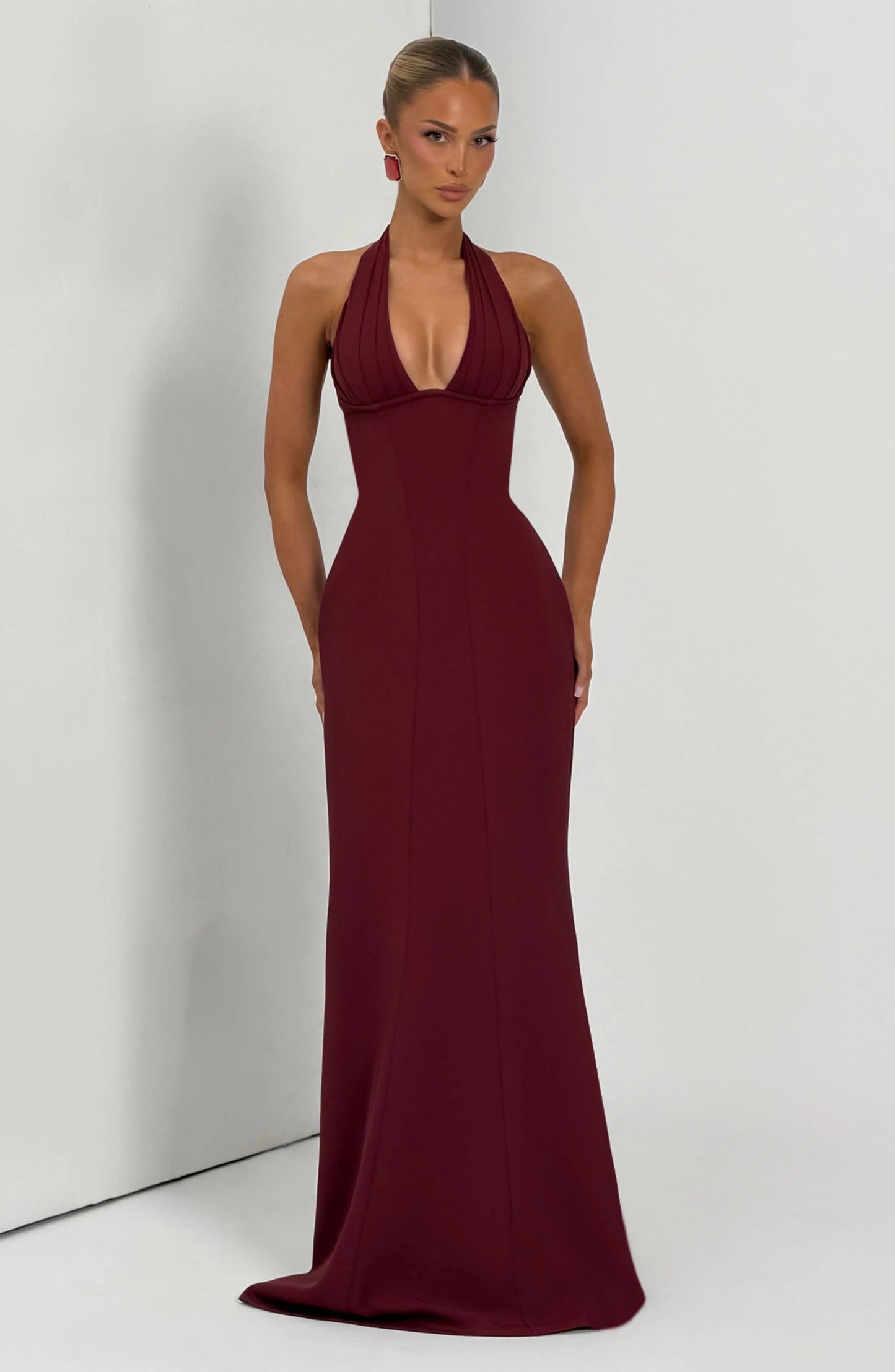 Adora Maxi Dress - Cherry Lacquer
