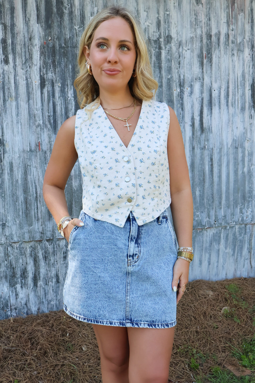 Everyday Denim Mini Skirt