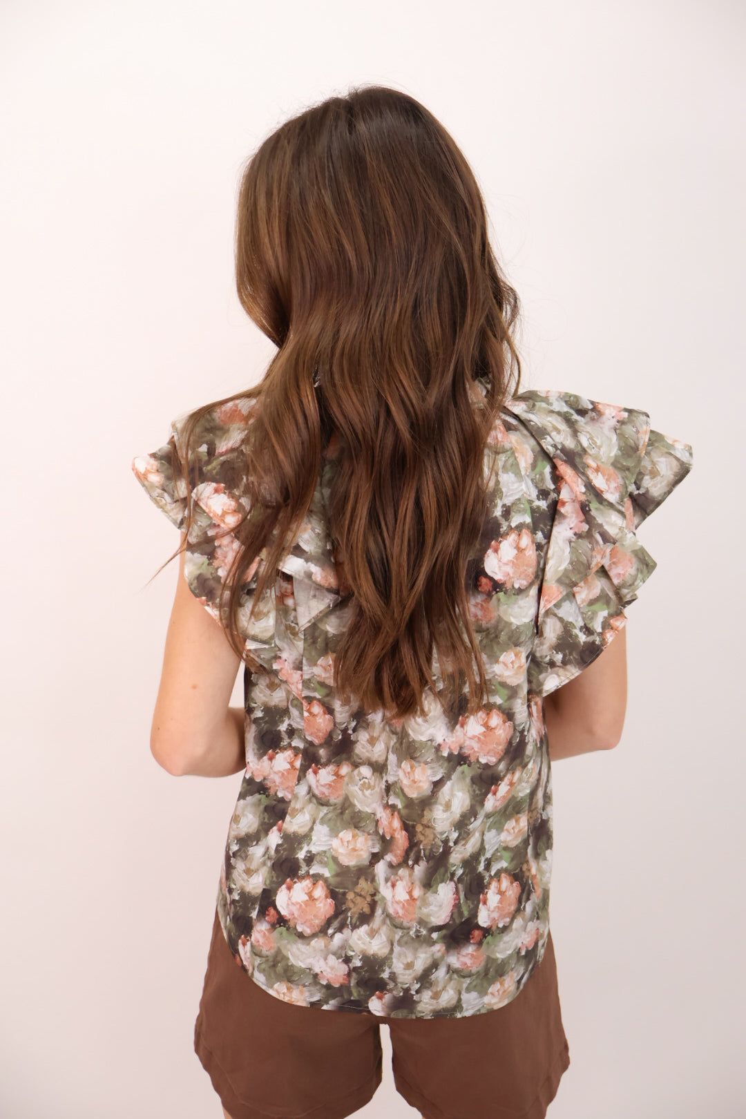 Autumn Bloom Ruffle Top