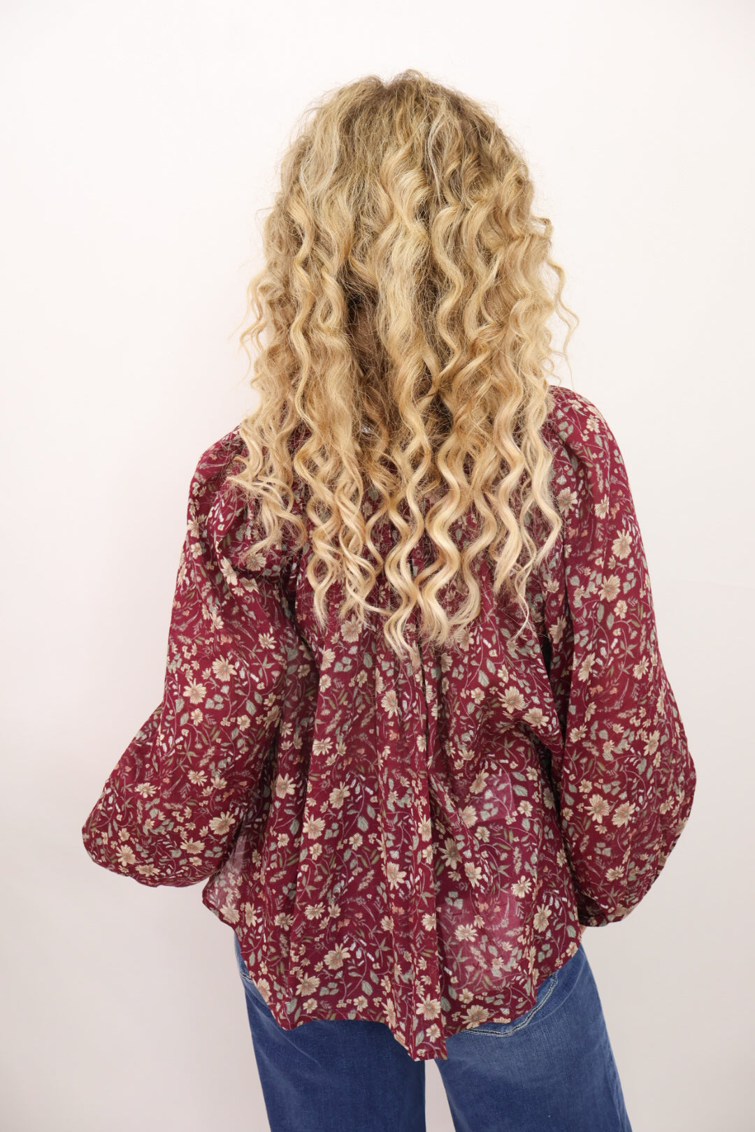 Plum Floral Top
