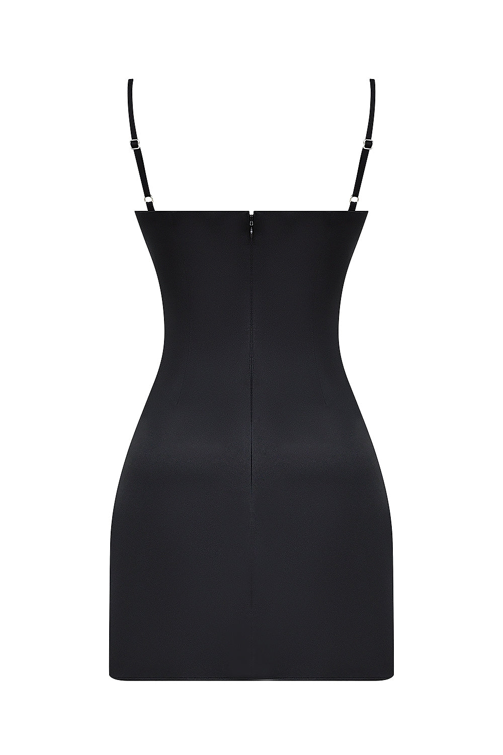 black square neck a-line mini dress - sale