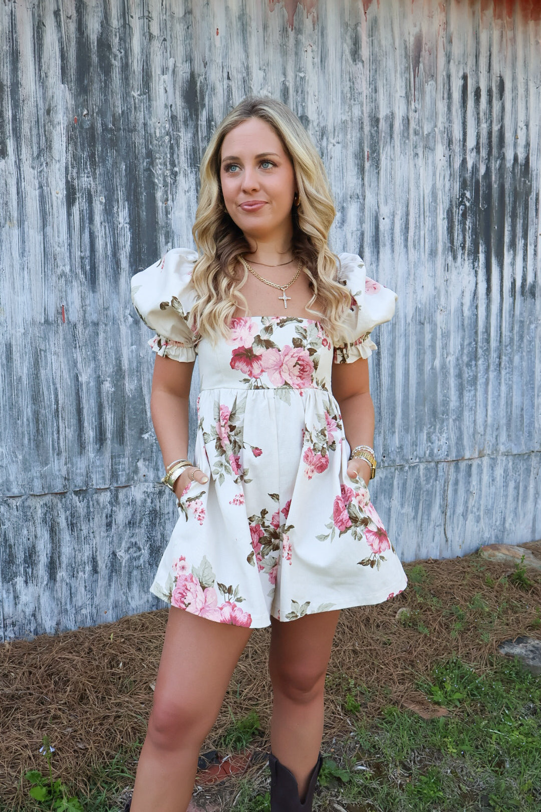 Floral Babydoll Romper