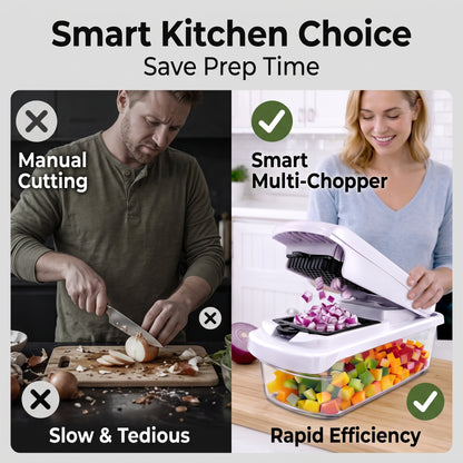 All In One Vegetable Chopper & Slicer Set for Fast Kitchen Prep