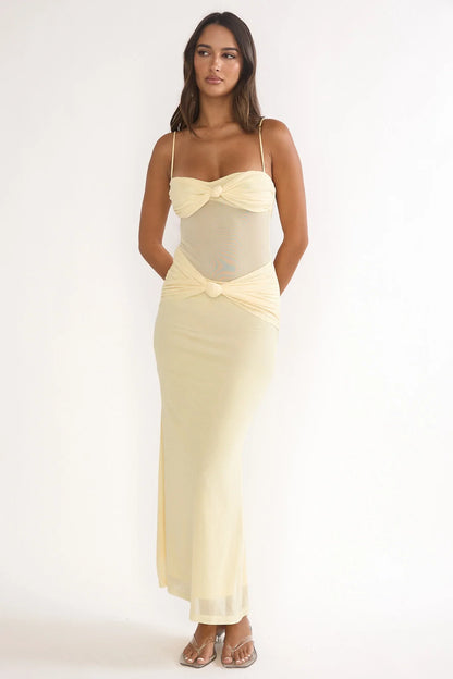 Stara Knot Accent Maxi Dress Butter