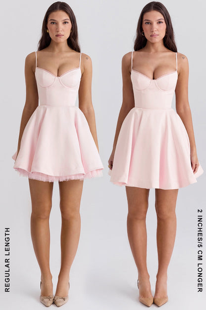 ballerina pink tulle mini dress