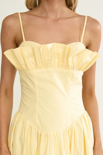 Pailin Frill Bust Maxi Dress Butter