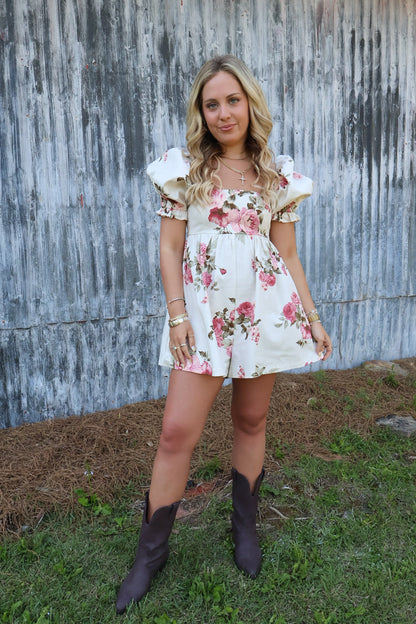 Floral Babydoll Romper