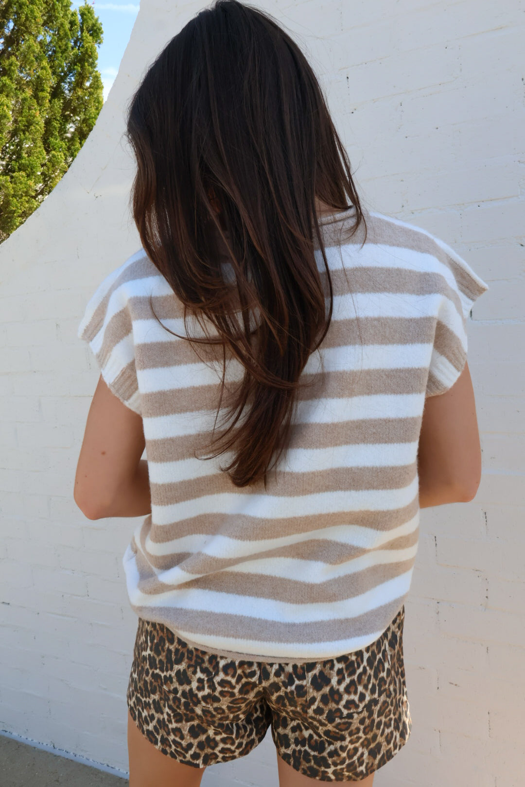 Easy Days Striped Sweater Tee