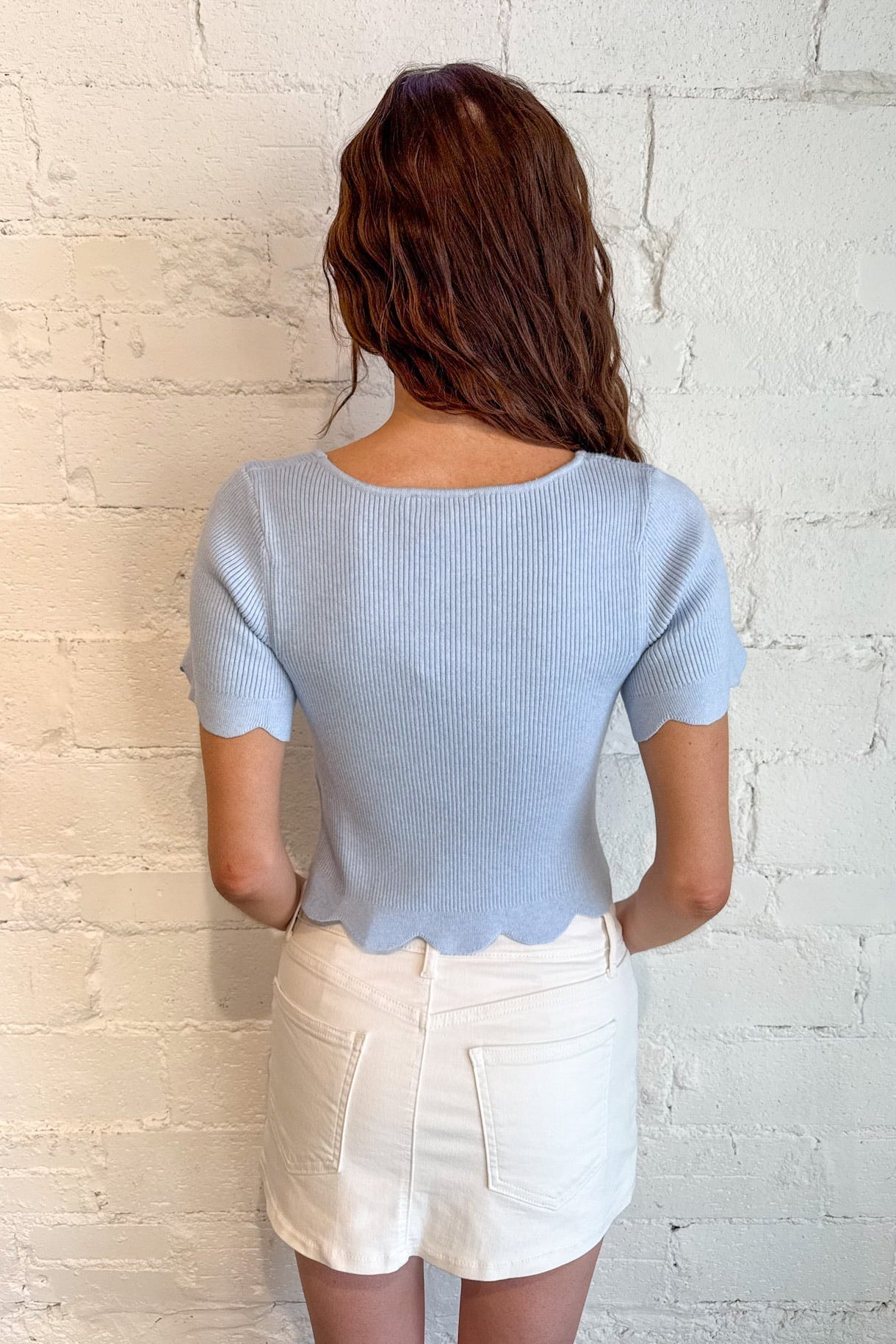 The Ellis Scallop Top