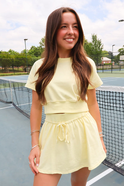Butter Yellow Skort Set