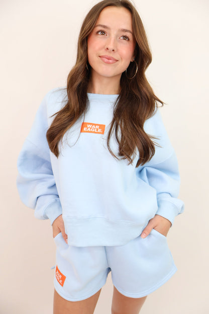 The Becca Boxy Pullover + Shorts Set - War Eagle Patch