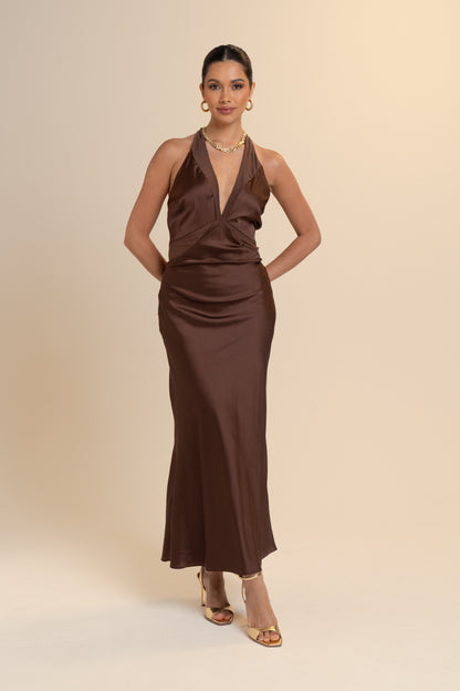 Charmaine Halter Neck Slip Dress