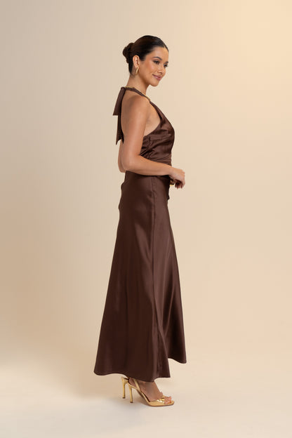 Charmaine Halter Neck Slip Dress