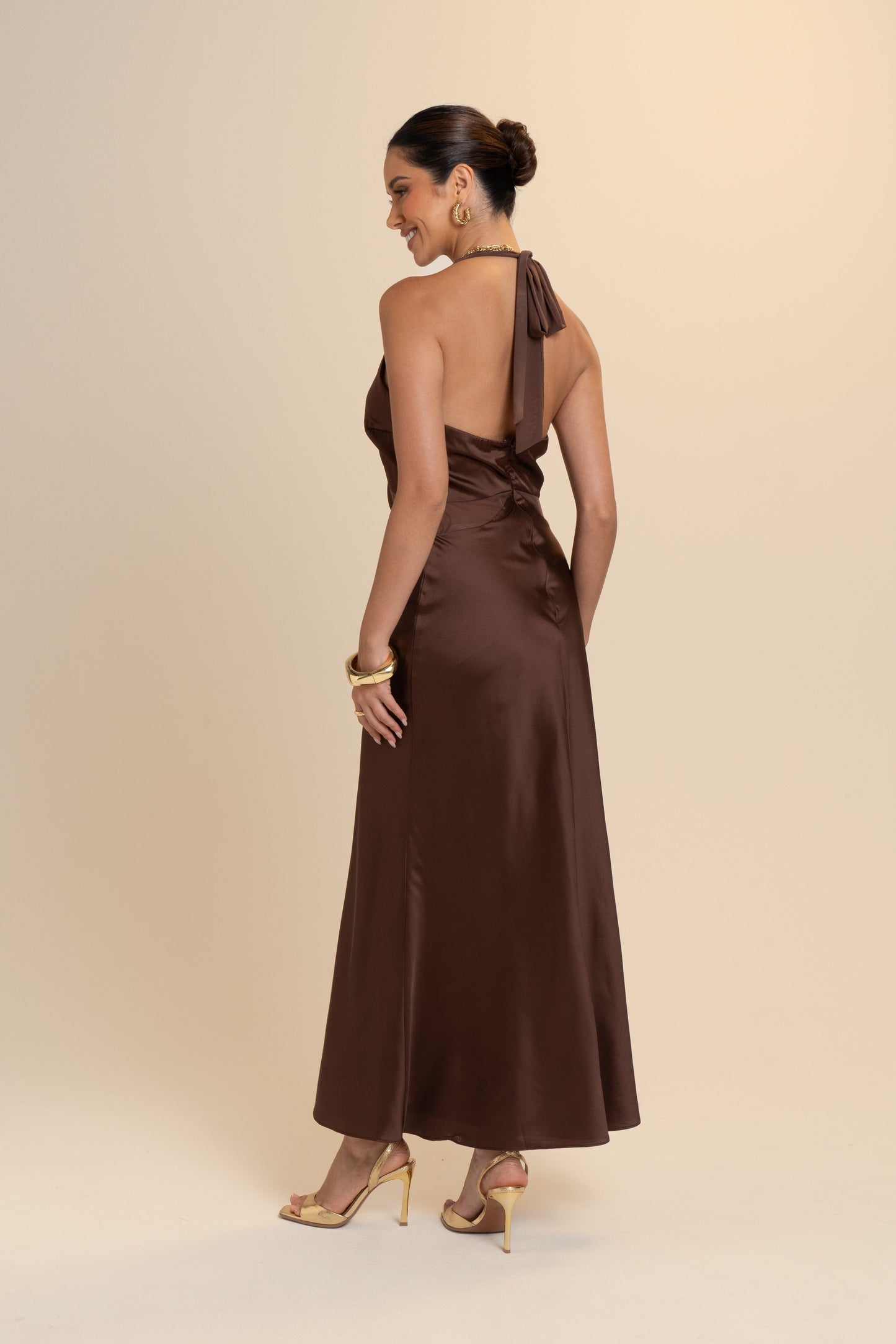 Charmaine Halter Neck Slip Dress