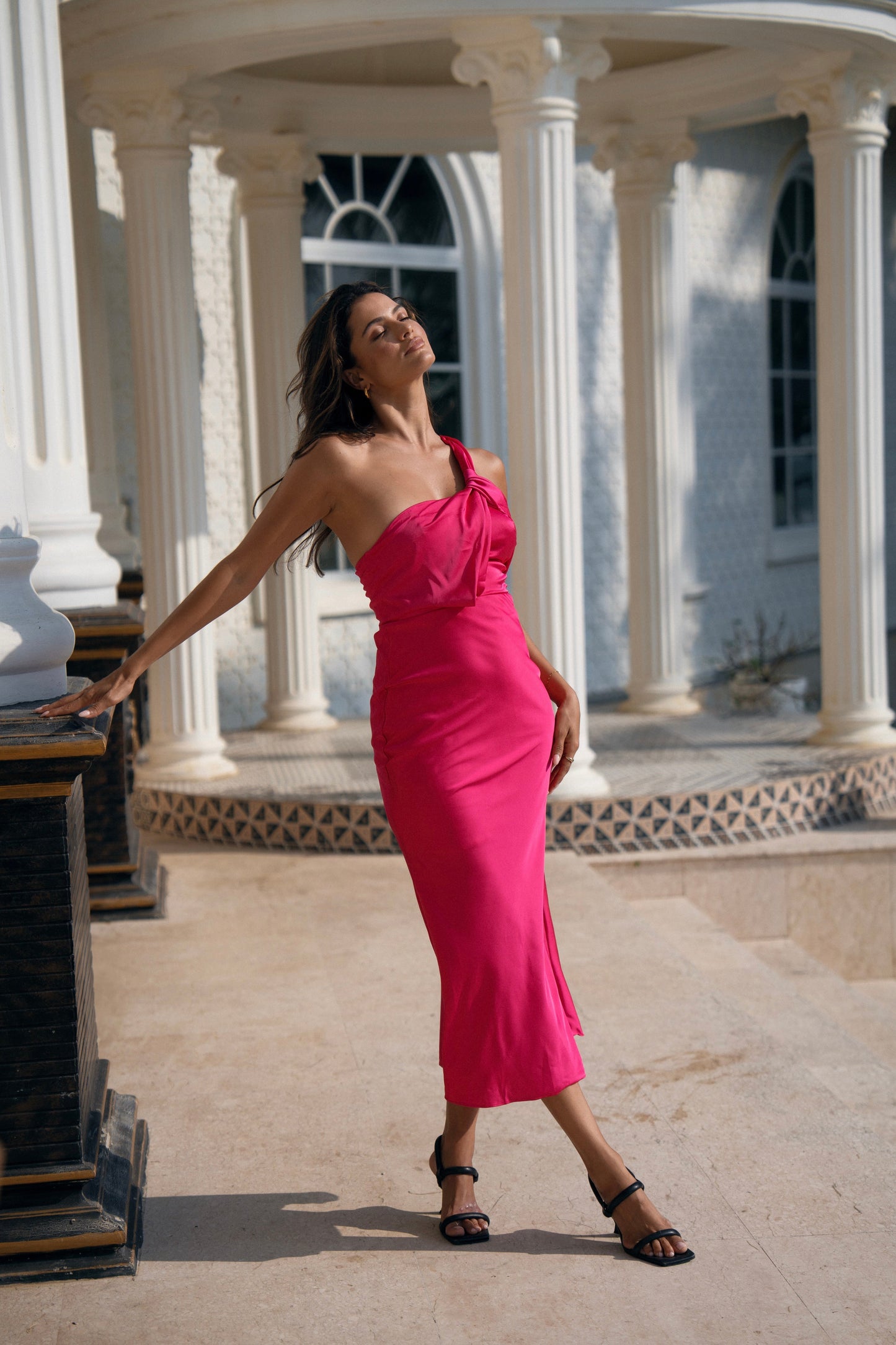 Taylah One Shoulder Midi Cocktail Dress