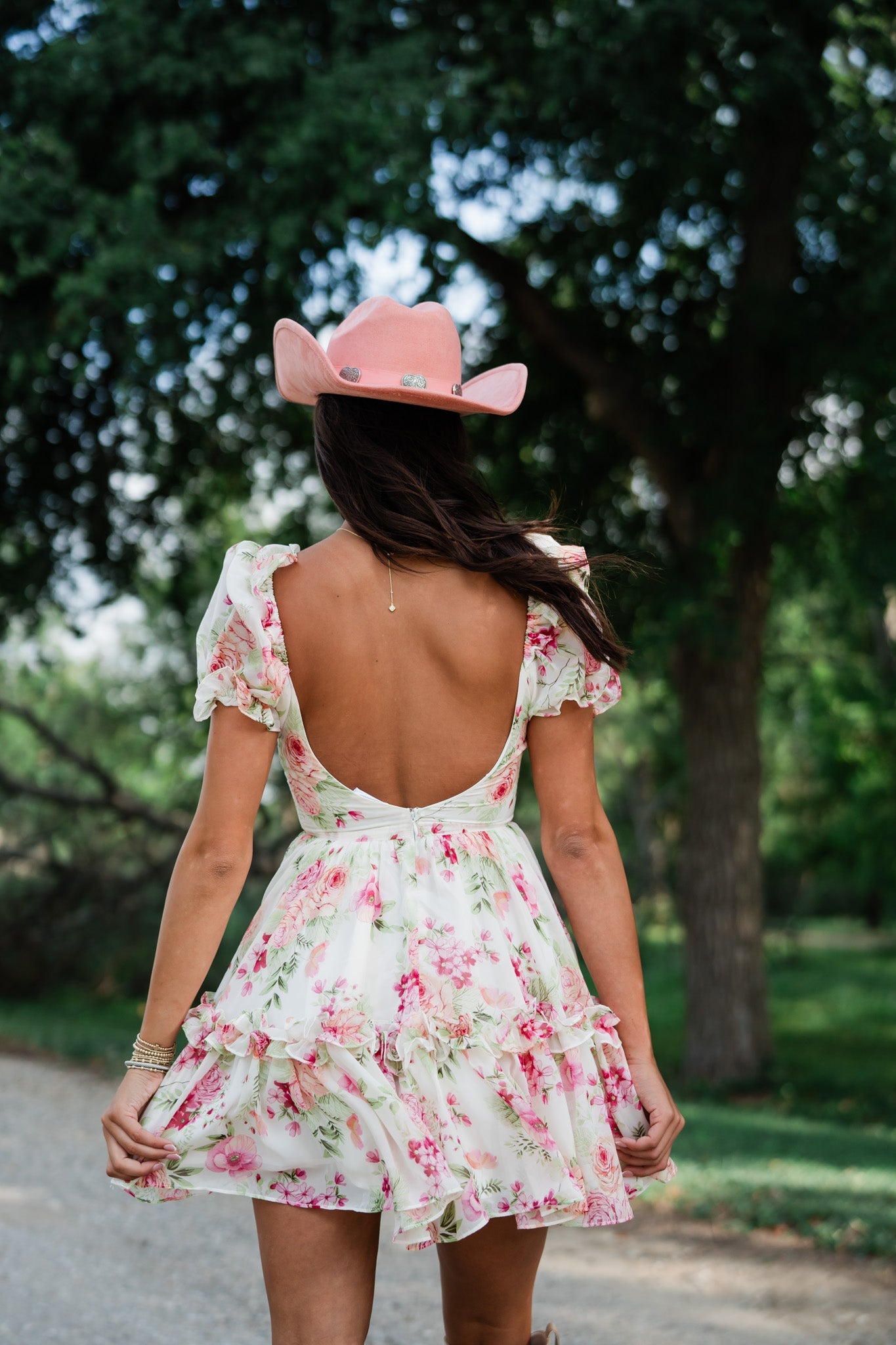 Wild Flower Puff Mini Dress FINAL SALE