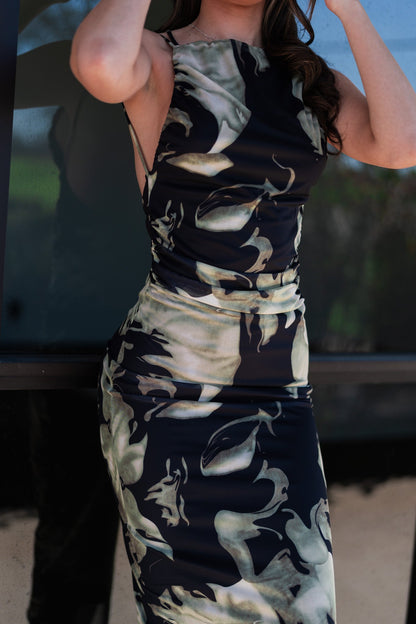 Total Bombshell Open Back Mesh Bodycon Dress FINAL SALE