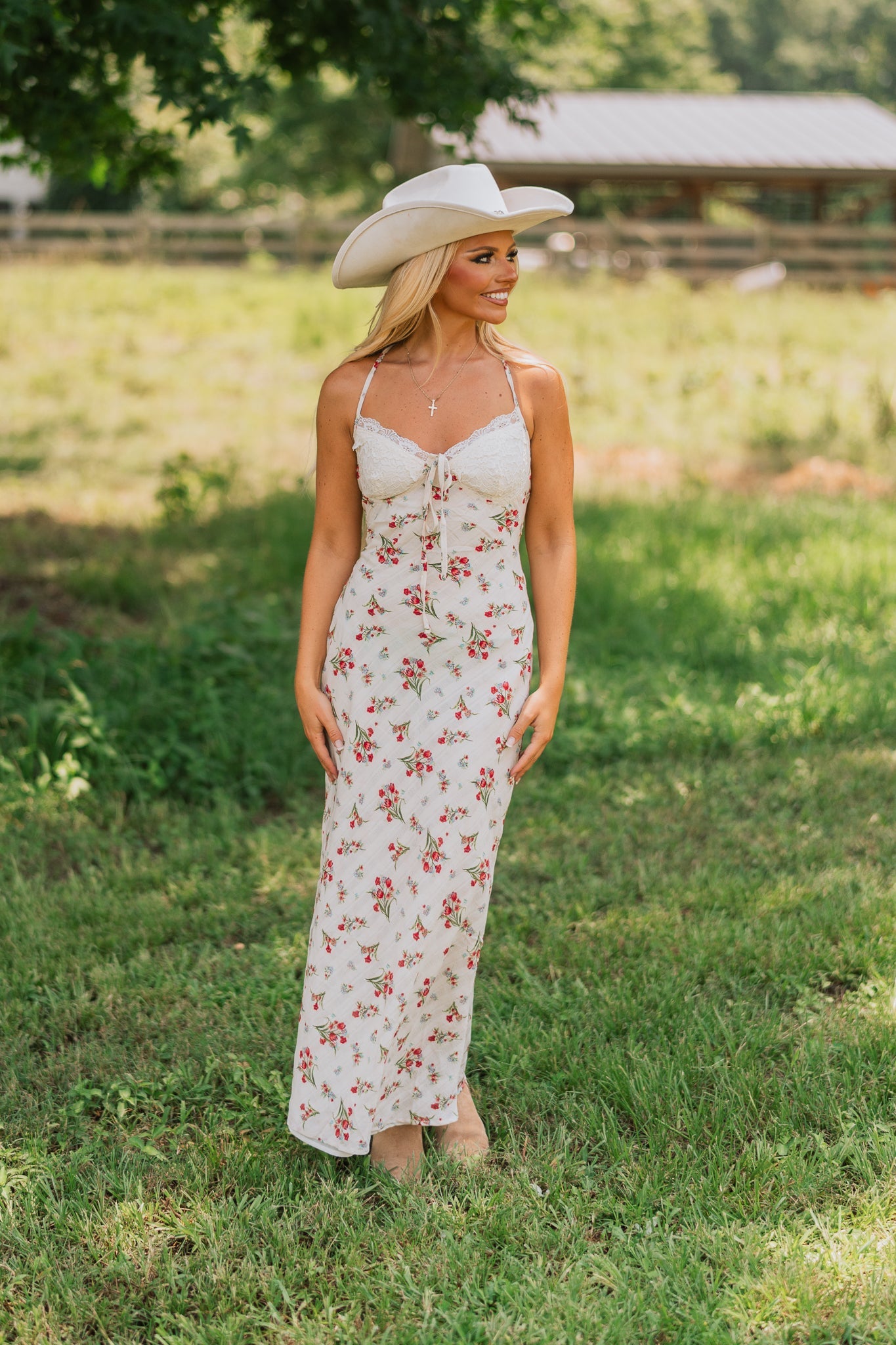 Farmstead Floral Maxi Dress