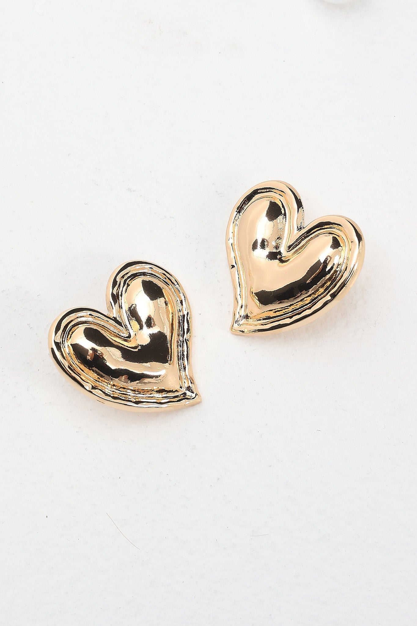 All My Love Heart Earrings Gold