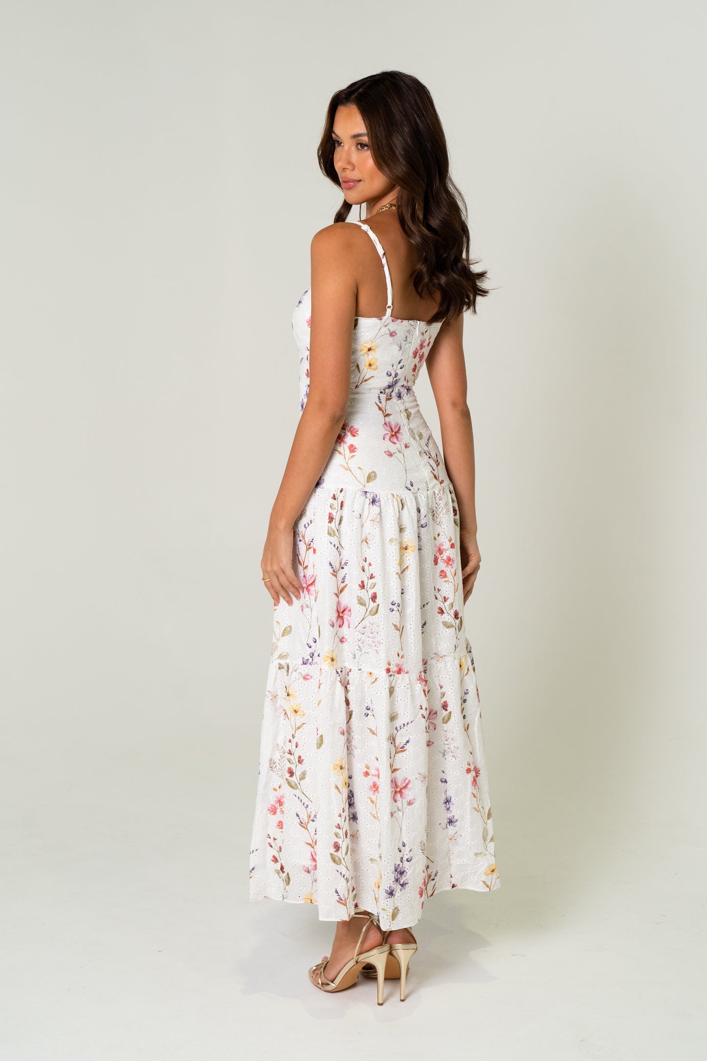 Fleur Floral Print Maxi Dress