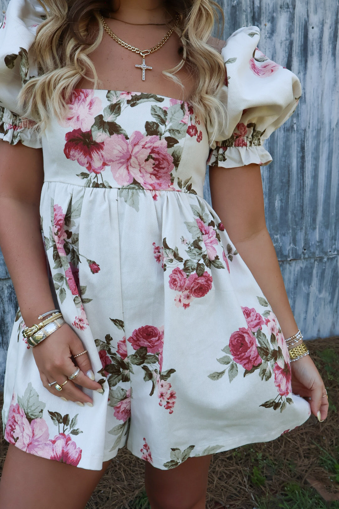 Floral Babydoll Romper