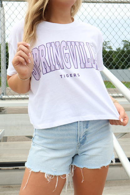 Springville Crop Tee - Natural
