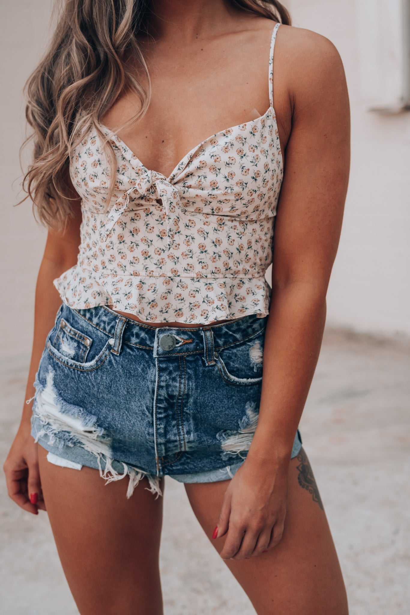 Electric Daisy Dukes (Medium Wash) FINAL SALE