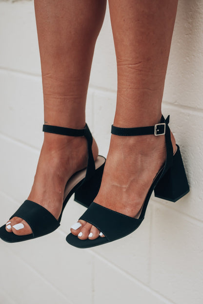 Sabrina Chunky Heels (Black) FINAL SALE