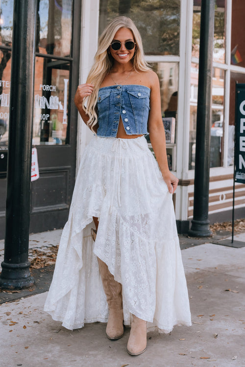 Yosemite Lace Hi-Low Skirt