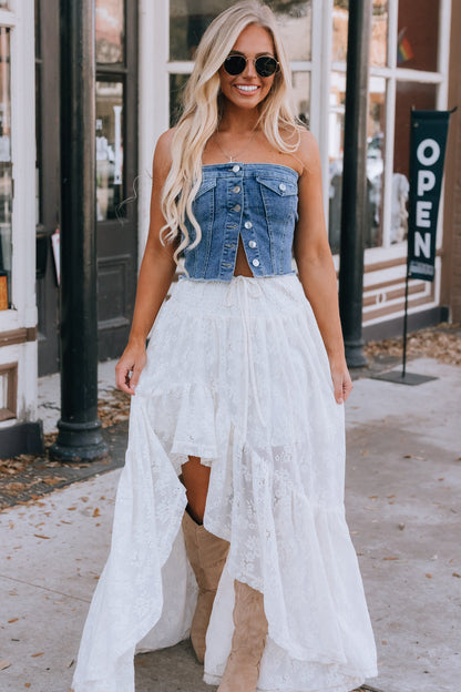 Yosemite Lace Hi-Low Skirt