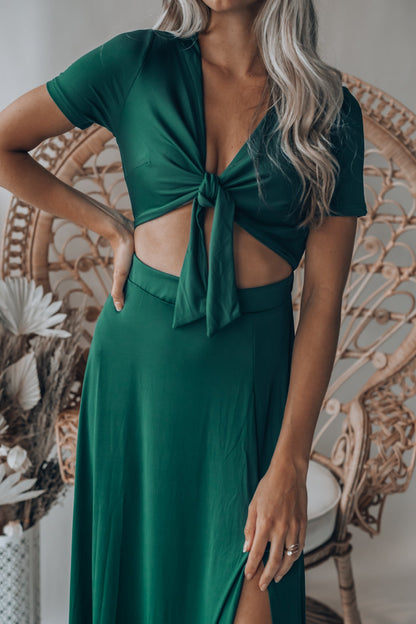 Wanderer Maxi Dress (Forest) FINAL SALE