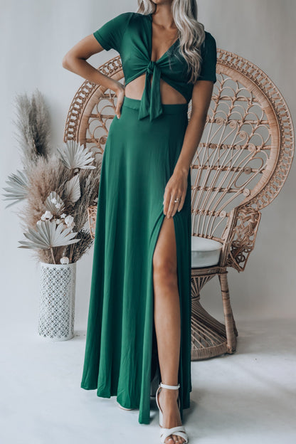 Wanderer Maxi Dress (Forest) FINAL SALE