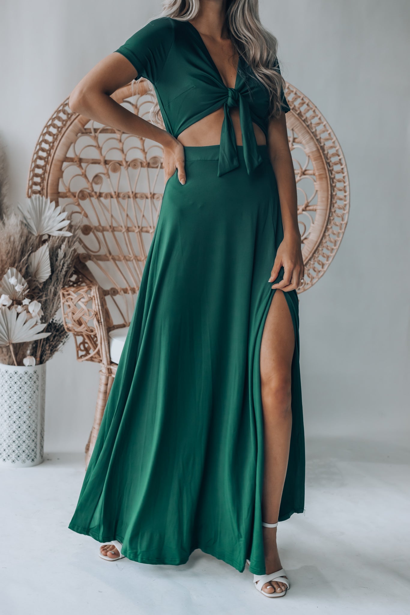 Wanderer Maxi Dress (Forest) FINAL SALE