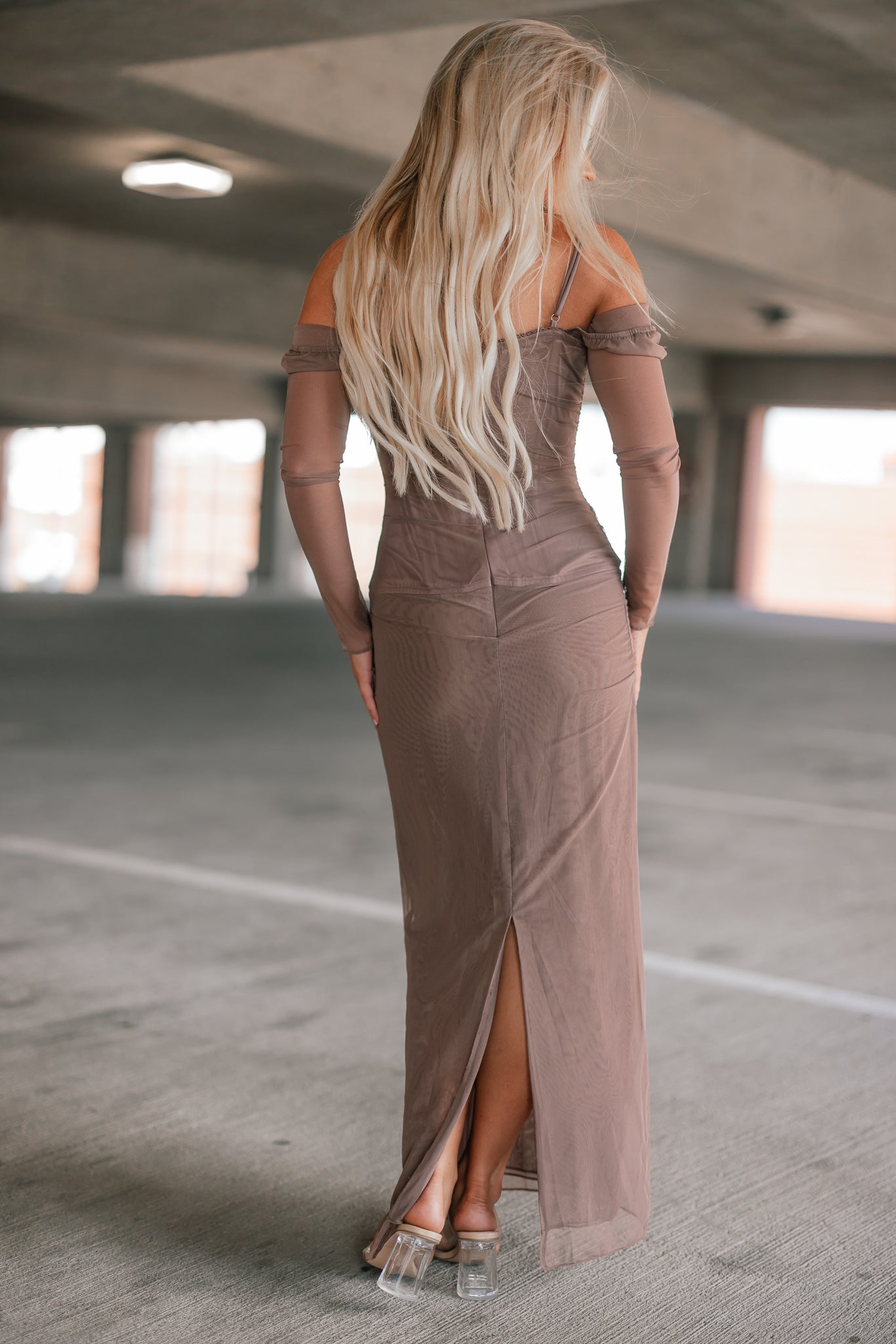 Genevieve Lace Long Sleeve Maxi Dress