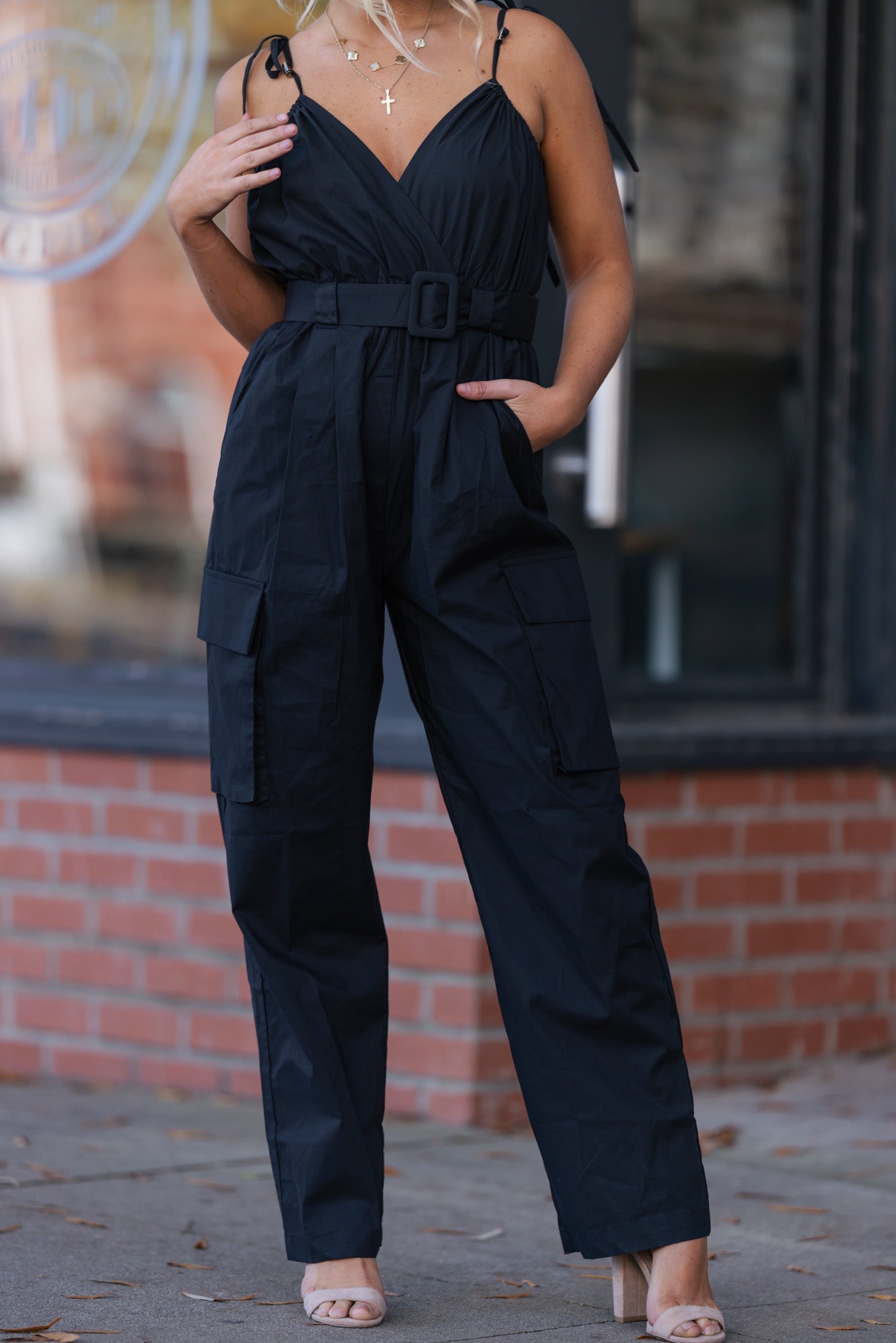 Sienna Cargo Pocket Jumpsuit FINAL SALE