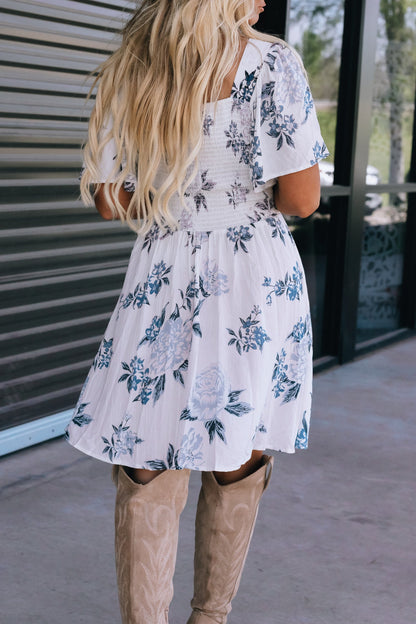 In The Garden Floral Mini Dress