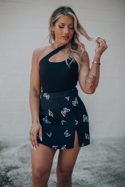 Fly Away Butterfly Mini Skirt FINAL SALE